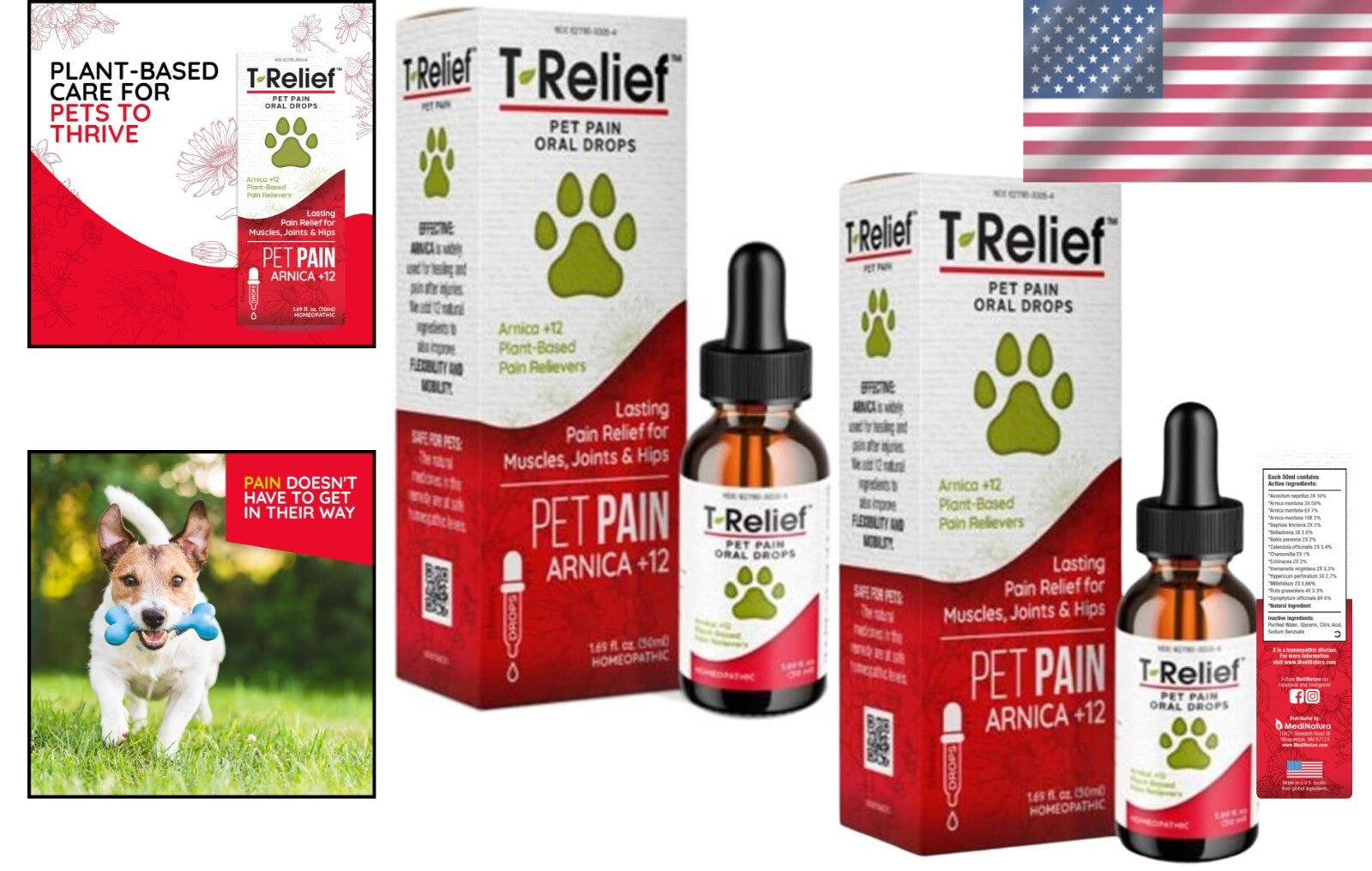 12 Powerful Natural Medicines for Pet Pain - Homeopathic Drops for Dogs & Cats