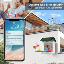 Load image into Gallery viewer, 1080P HD Bird Feeder Camera with Solar Power and Real-Time App Notifications