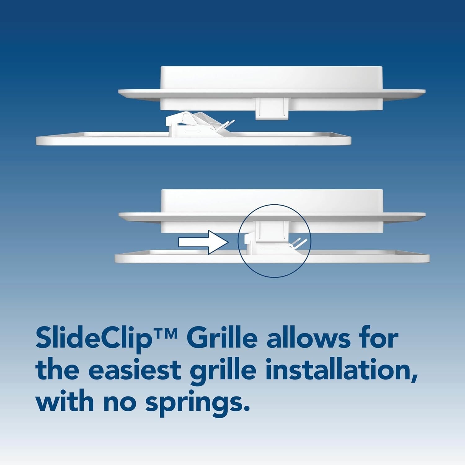 Efficient 60 CFM Exhaust Fan with Seamless Design - Ideal for Bathrooms