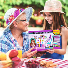 Load image into Gallery viewer, Funky DIY Friendship Bracelet Kit with Unicorn Storage - Gift for Young Creators