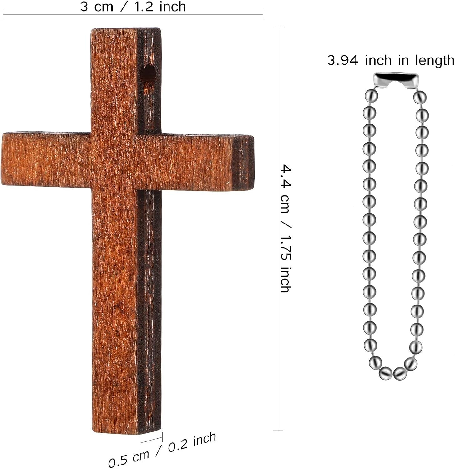 Versatile Mini Christian Cross Charms - Perfect for Jewelry Crafting & Decor