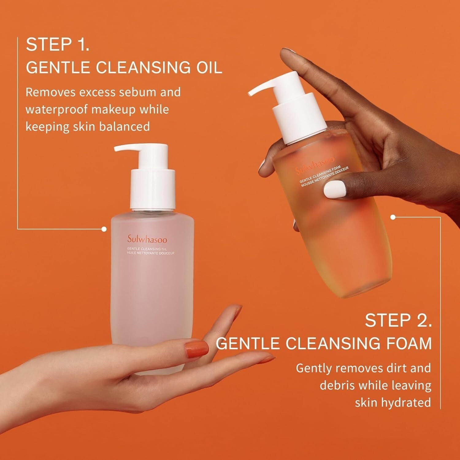 Gentle Hydrating Cleanser - Korean Foam Face Wash for Soft, Youthful Skin
