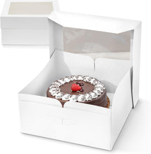 Load image into Gallery viewer, Sturdy Flip-Top Cake Boxes with Window Display - Perfect for 12-Inch Creations