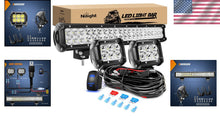 Load image into Gallery viewer, Bright 20 Inch 126W LED Light Bar Combo with 18W Pods - Ideal for Night Driving