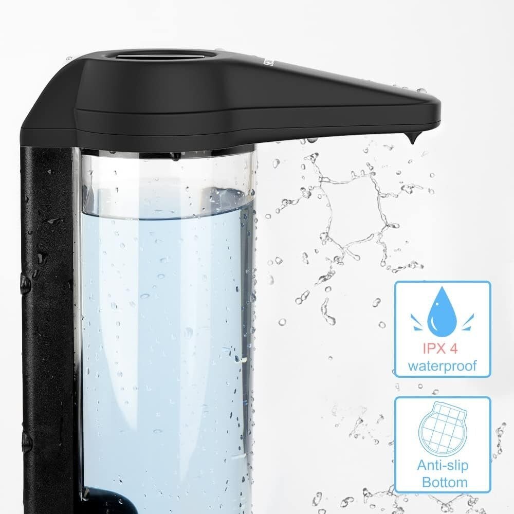 Touchless 17oz Automatic Soap Dispenser – Adjustable Volume Control in Black