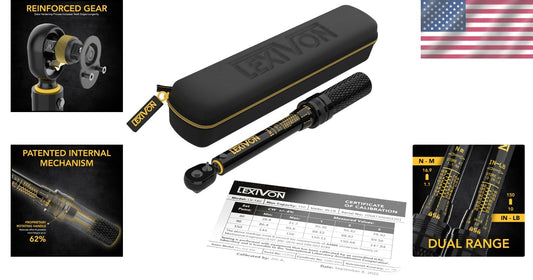 Precision 1/4-Inch Torque Wrench with 72-Tooth Gear & Zippered Case - 10-150 ...
