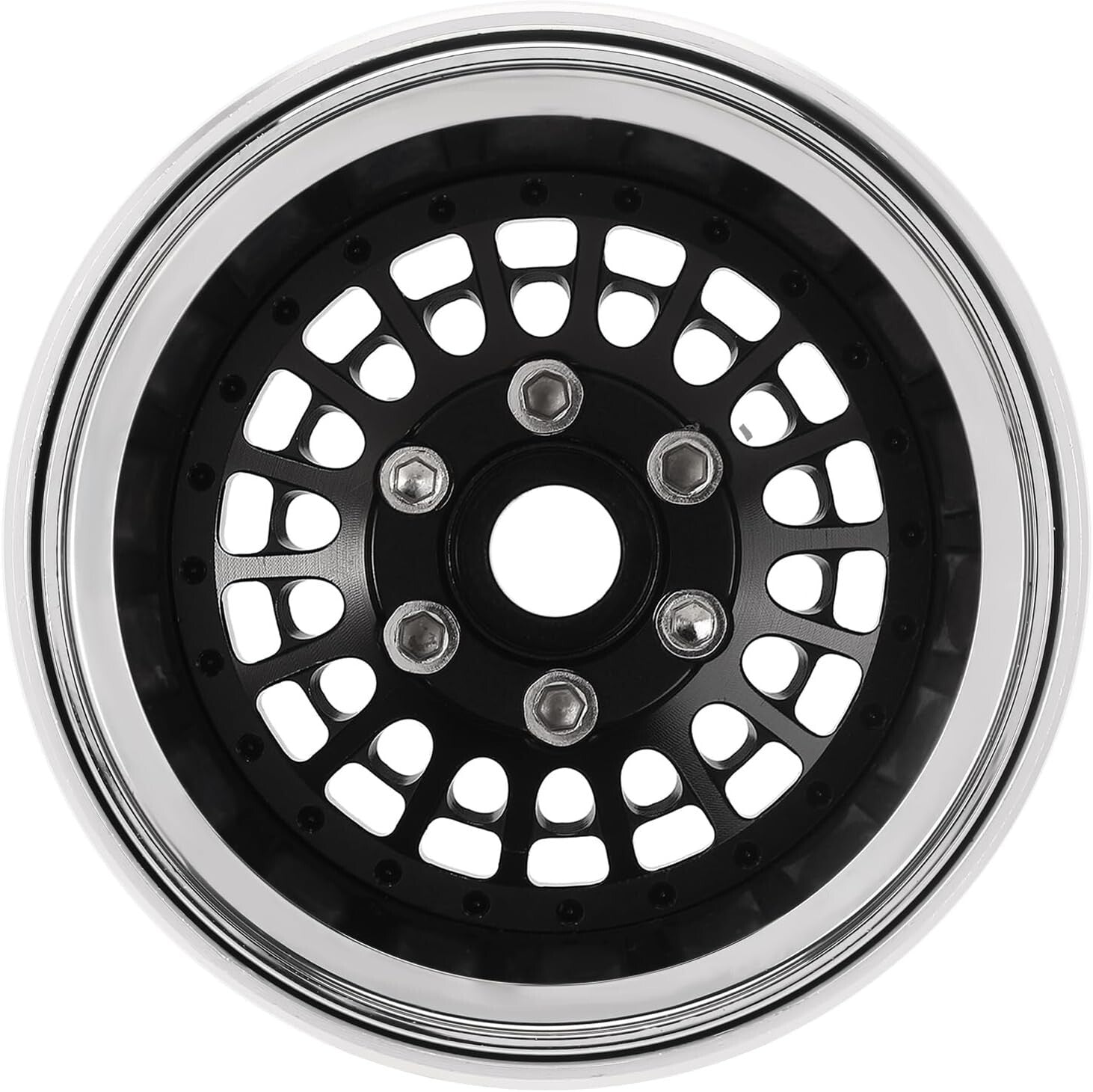 1.9" Beadlock Aluminum Wheel Rim with -10mm Offset for RC Crawler Performance