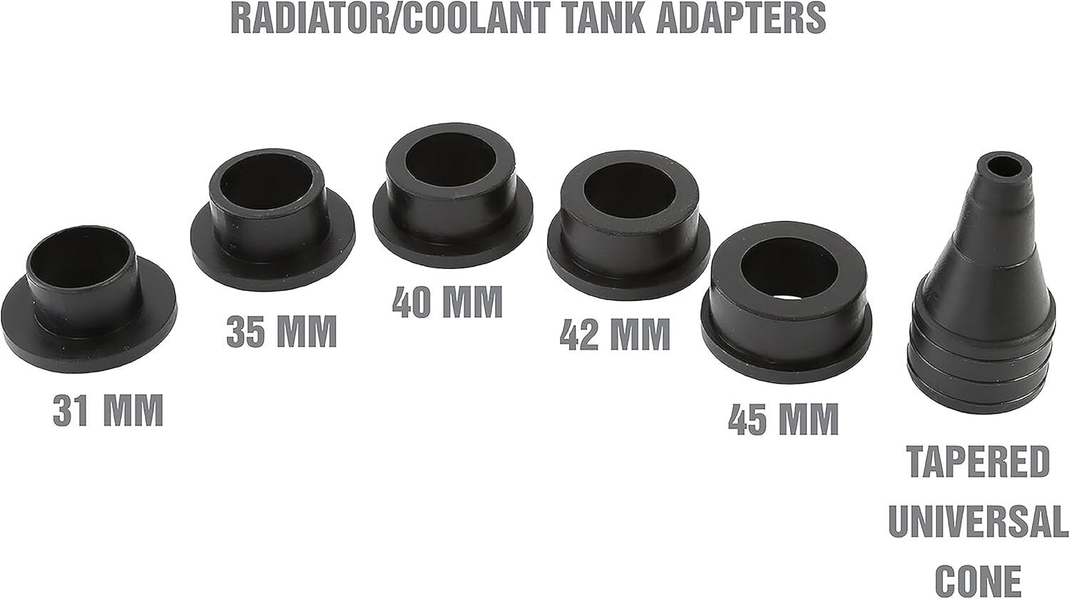 5-Adapter Vacuum Coolant Refill Kit for Fast & Efficient Engine Maintenance