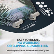 Load image into Gallery viewer, Comfortable Molded Wood Toilet Seat with Soft Close Mechanism - Beach Style