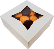 Load image into Gallery viewer, BPA-Free 6 Inch Bakery Boxes with Clear Window - Perfect for Parties, 100 Pcs