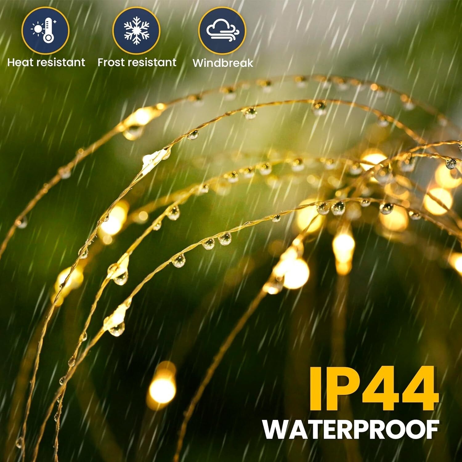 120 LED Solar Garden Lights 4-Pack - Waterproof Decorative Outdoor Lighting