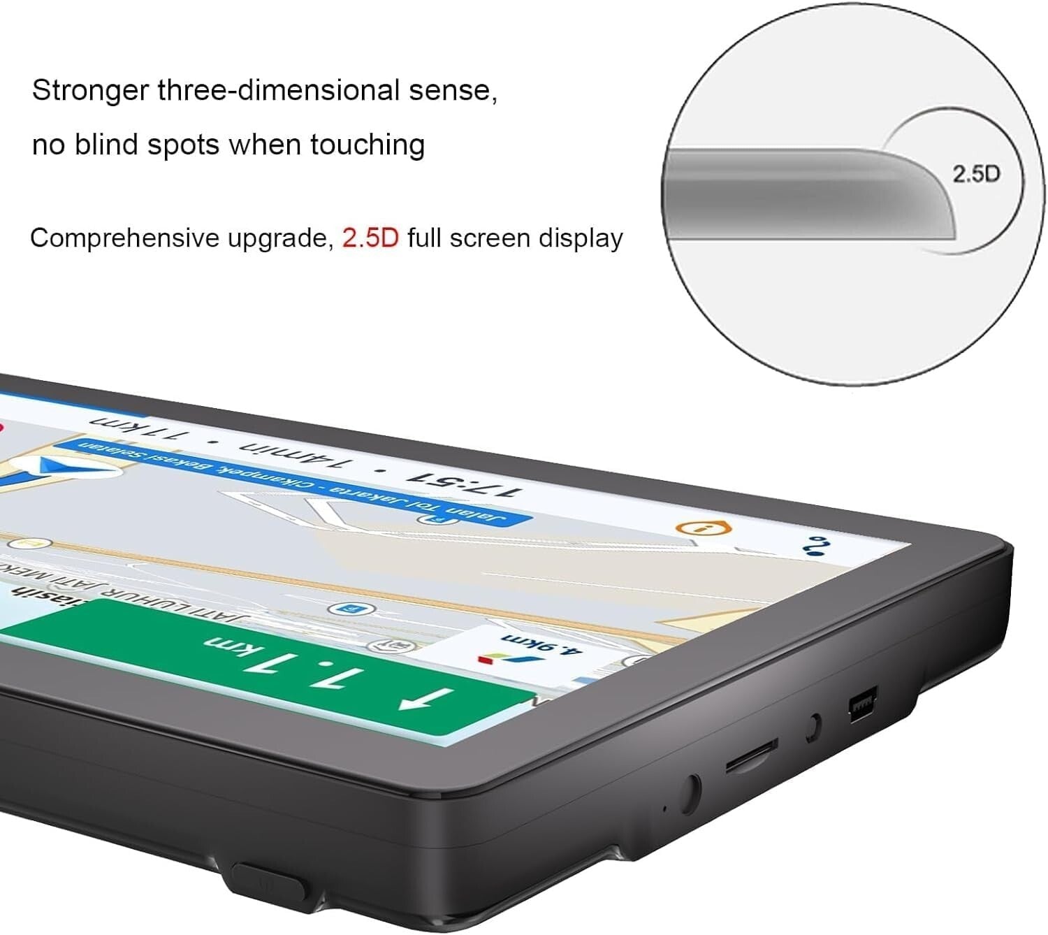 9-Inch Truck GPS Navigator with 2025 Maps & Real Voice Turn-By-Turn Directions