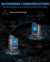 Load image into Gallery viewer, 2-Pack Global Walkie Talkies - Push-to-Talk Cellular Radios with Unlimited Range