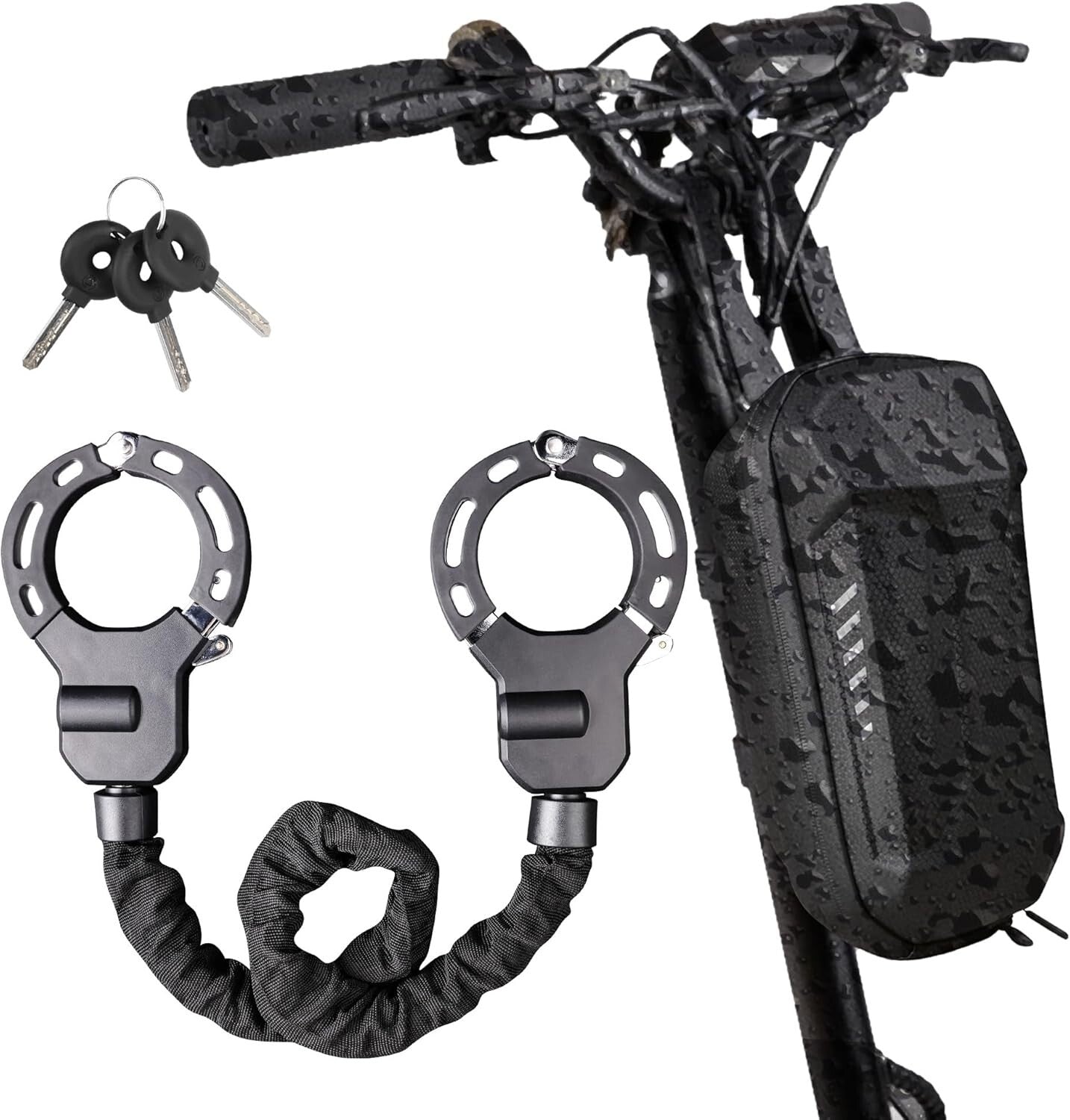 Alloy Electric Scooter Lock with Waterproof Bag – Stylish & Secure Accessories