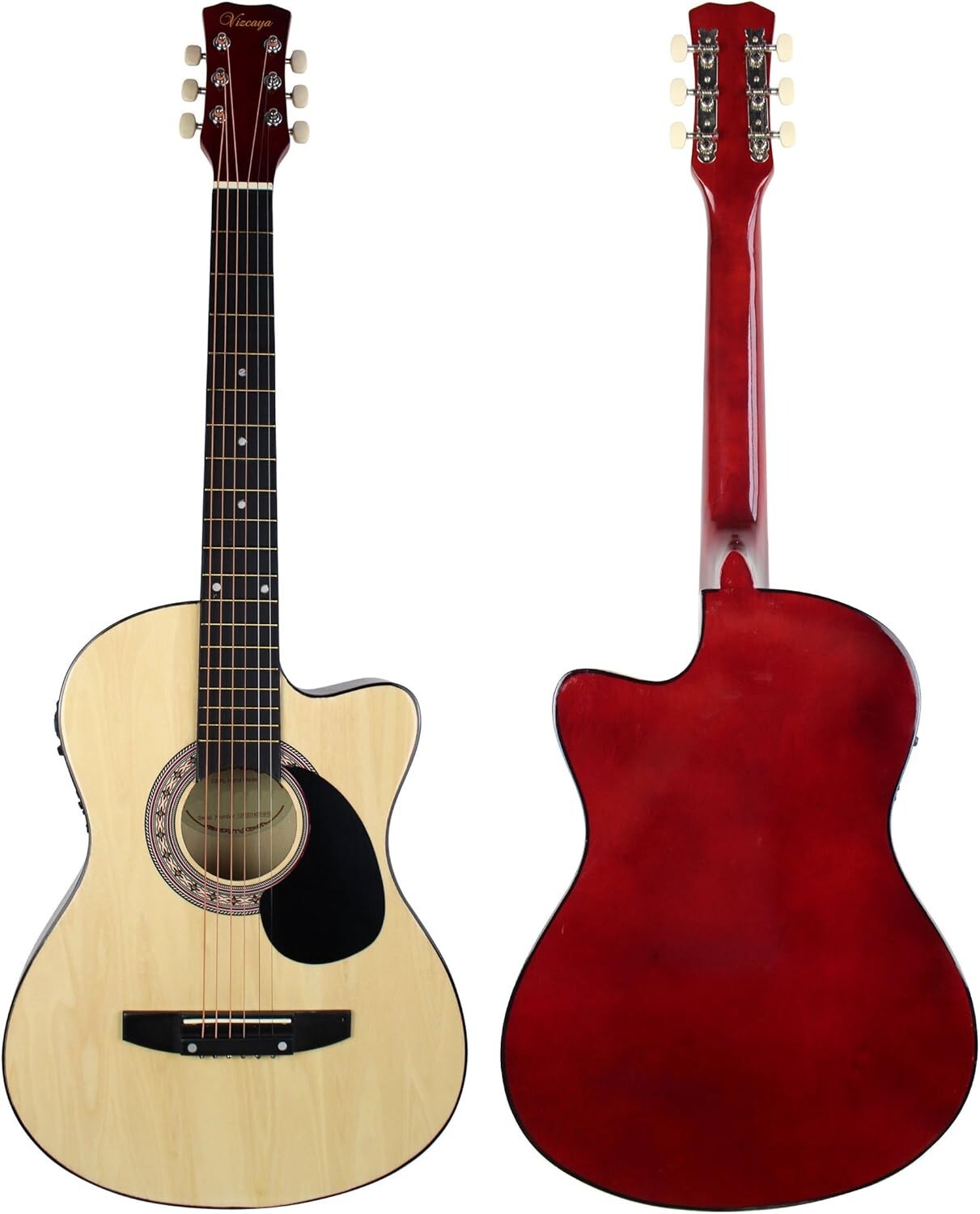 Beginner-Friendly 38" Acoustic Guitar Package - Complete with Gig Bag & Picks