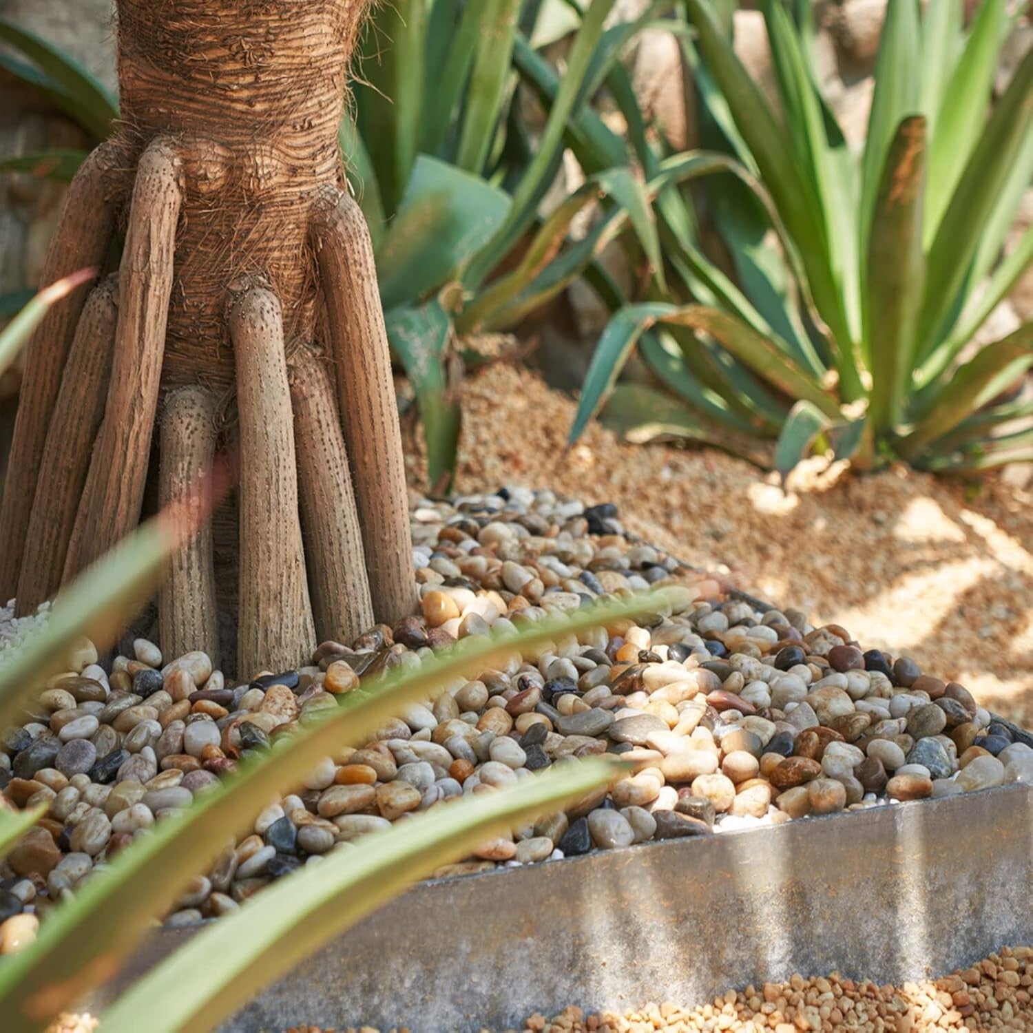 Natural 30 lb Polished Pebbles - Ideal for Drainage and Aesthetic in Any Garden