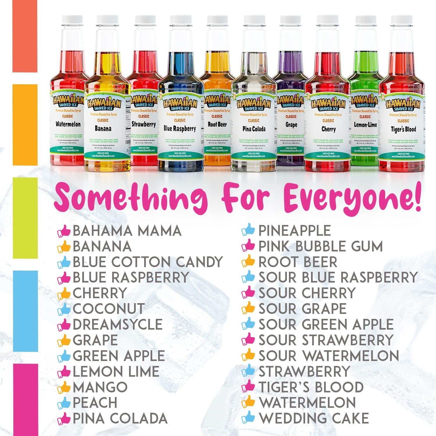 Versatile Snow Cone Syrup Set - 6 Delicious 16oz Bottles for Every Occasion