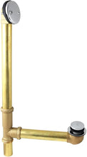Load image into Gallery viewer, Elegant Polished Chrome Bath Tub Drain &amp; Overflow - Heavy Duty Brass Design