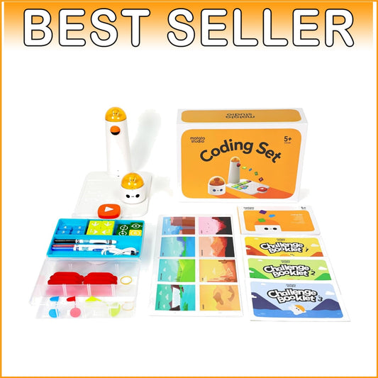 Educational STEM Coding Robot for Ages 4-10 with 37 Coding Blocks and Challenges