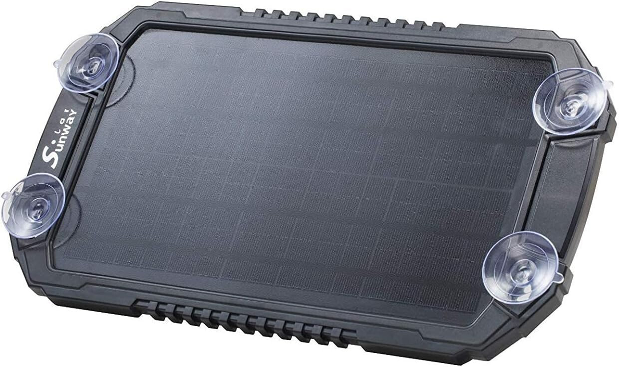 Waterproof Solar Battery Maintainer - 12V Charger for Cars, Trucks & Marine