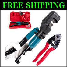 Load image into Gallery viewer, Hand-Powered Hydraulic Crimper with Ergonomic Handle for Stainless Steel Cables