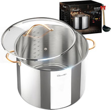 Load image into Gallery viewer, Health-Conscious 20 Qt Stock Pot - Induction Ready with Dishwasher Safe Lid