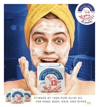 Load image into Gallery viewer, 12 Count Organic Virgin Olive Oil Soap Bar from Holy Land - Anti-Aging Treatment