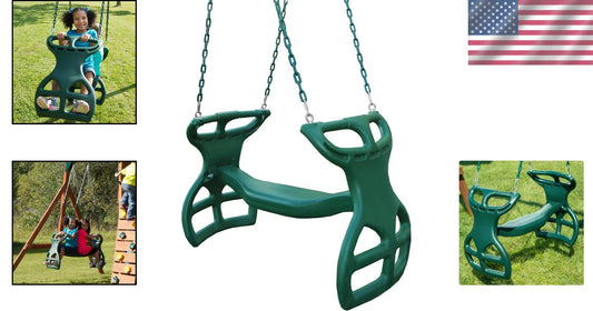 Easy Assembly Gliding Tandem Swing - Perfect for Outdoor Adventures