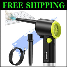 Load image into Gallery viewer, Compact Cordless Air Duster with Nozzles - Efficient Cleaning for Home &amp; Office