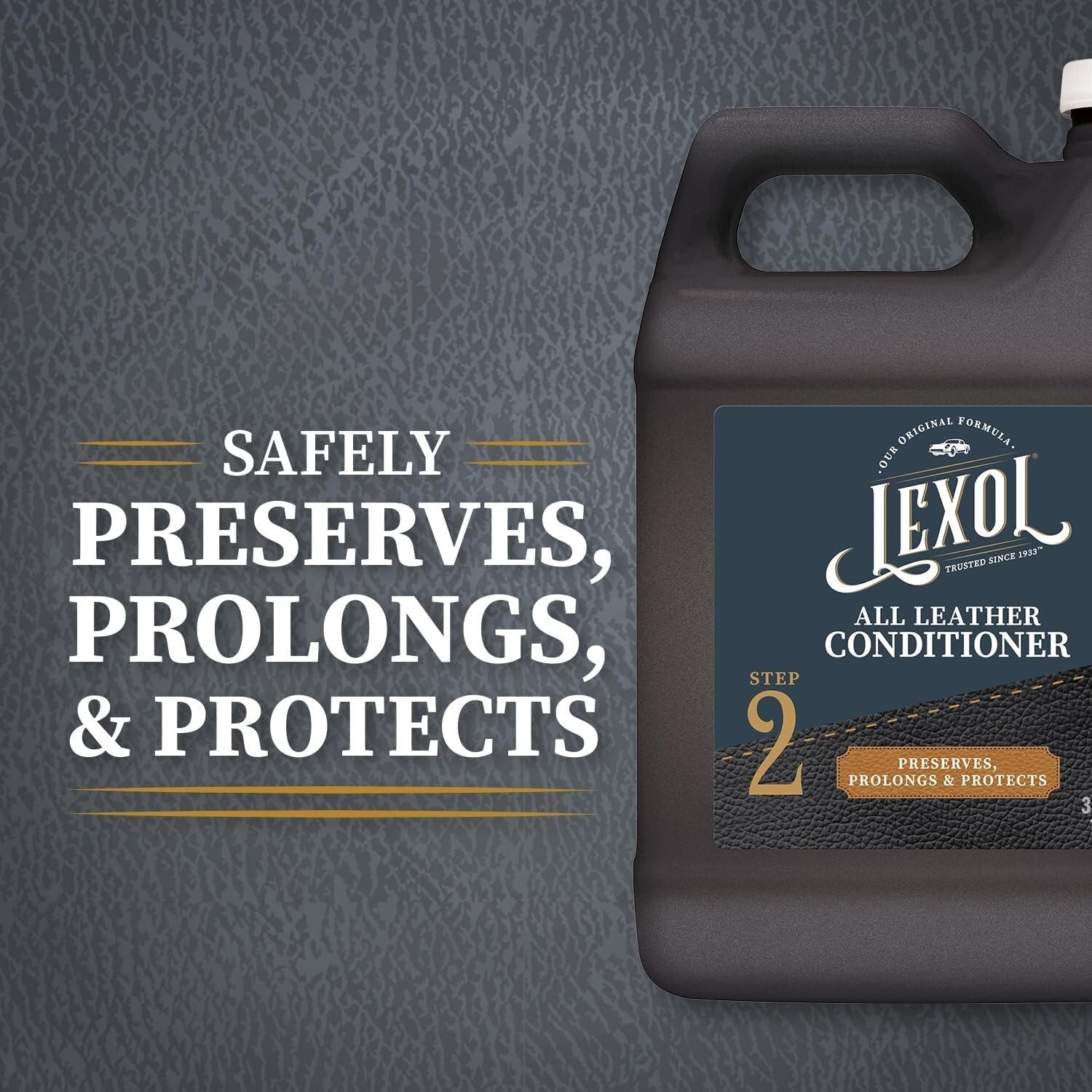 3-Liter Unscented Leather Conditioner - Nourishes & Preserves Car & Home Leather