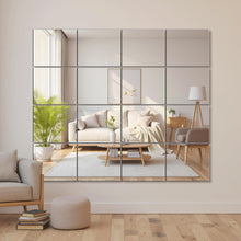Load image into Gallery viewer, Elegant Frameless Glass Mirror Tiles - 16 Functional Pieces for Home Decor