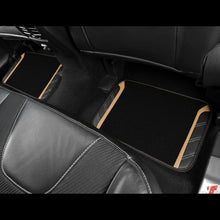 Load image into Gallery viewer, Sporty Microfiber Leather Steering Wheel Cover &amp; Waterproof Floor Mats Combo