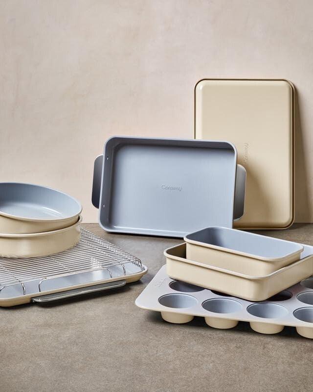 Non-Stick 1 lb Ceramic Loaf Pan - Eco-Friendly Baking Tool for Pound Cakes