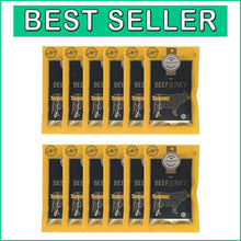 Load image into Gallery viewer, Keto-Friendly Teriyaki Grass-Fed Beef Jerky - Healthy On-the-Go Snack, 12-Pack