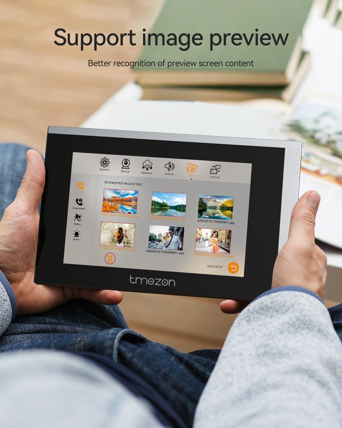 7" HD Touchscreen Video Intercom with Dual-Way Communication & Doorbell Camera