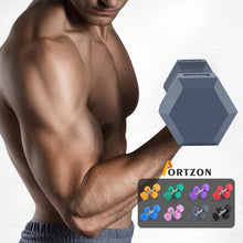 Load image into Gallery viewer, Stylish Light Pink 15 lb Neoprene Dumbbells - Anti-Slip, Hex Shape Set of 2