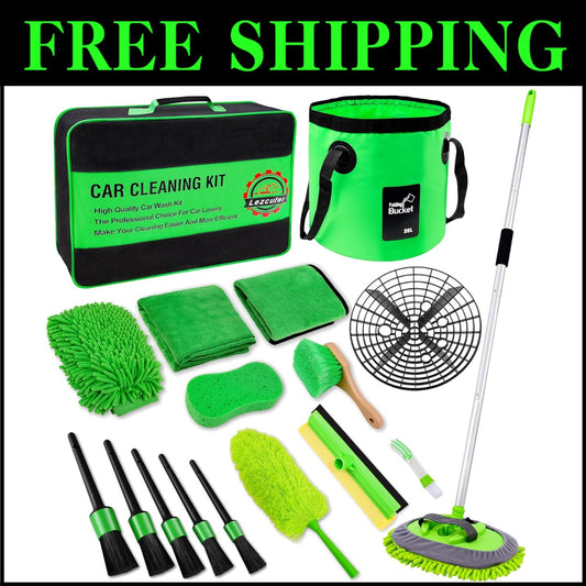 Advanced 17-Piece Car Wash & Detailing Set: Ultimate Cleaning Solution
