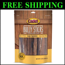Load image into Gallery viewer, Long-Lasting 12 Oz Beef Pizzle Bully Sticks – Ideal for Aggressive Chewers