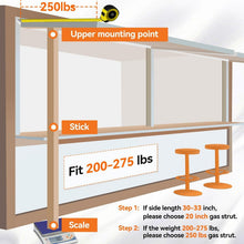 Load image into Gallery viewer, Universal 20-Inch Gas Spring Props with 250 lbs Support - Ideal for RVs &amp; Trucks