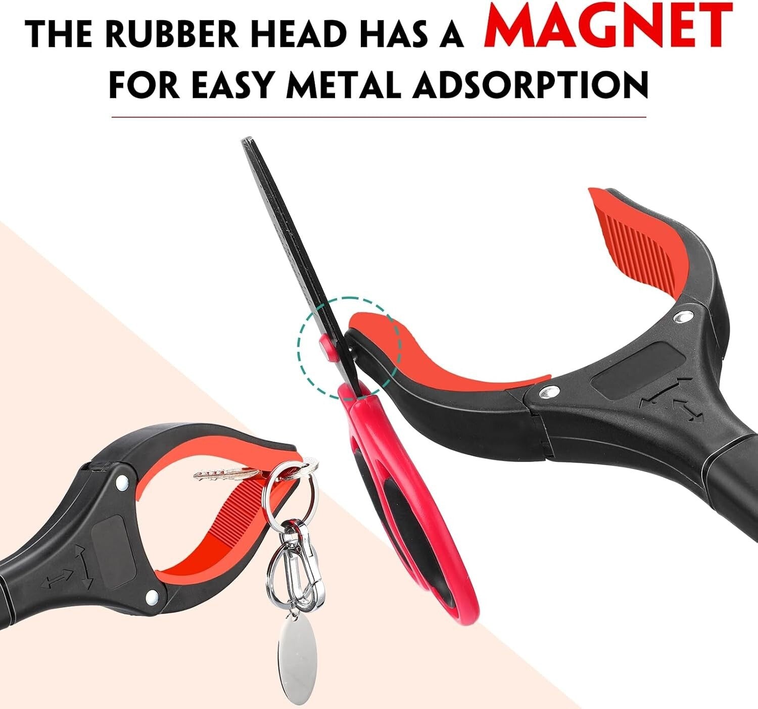 Elderly Mobility Aids - 6 Pack 32 Inch Grabber Reachers with Non-Slip Grip