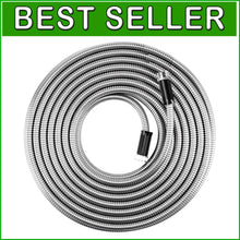 Load image into Gallery viewer, Lightweight 75FT Metal Garden Hose - Heavy Duty, Puncture Resistant &amp; Safe