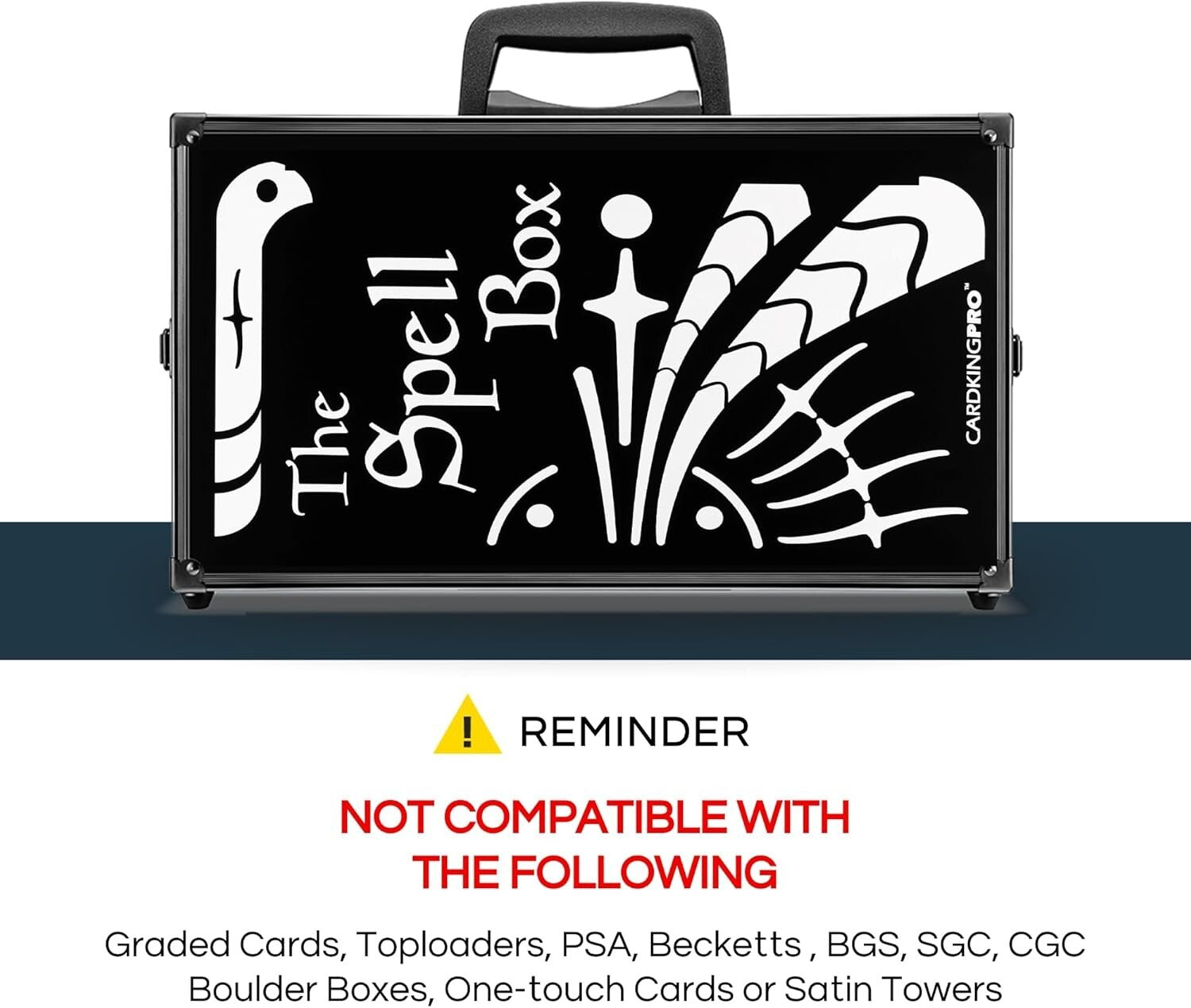 Elegant Rectangular Card Holder with 8 Dividers for Ultimate Game Organization