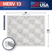 Load image into Gallery viewer, TruFilter 6-Pack MERV 13 HVAC &amp; AC Filters - Allergy Relief &amp; Smoke Capture