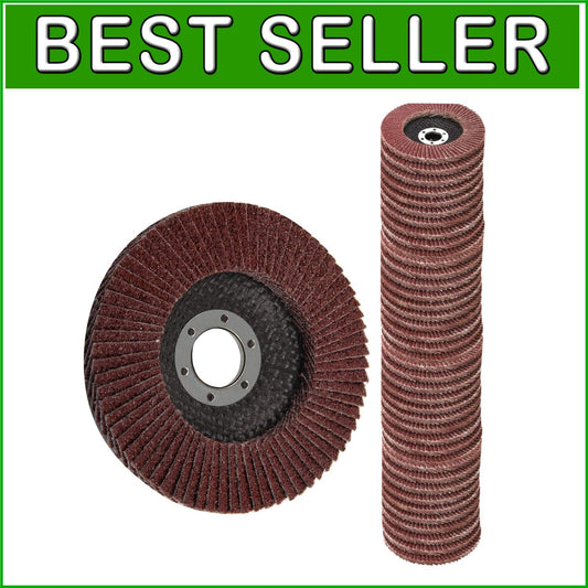 Durable 40 Grit Flap Discs - 40PCS 4.5" Grinding Wheels for Various Applications