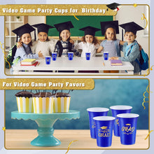 Load image into Gallery viewer, Celebrate in Style: 200 Blue and Gold Graduation Stadium Cups, 16 oz Disposable