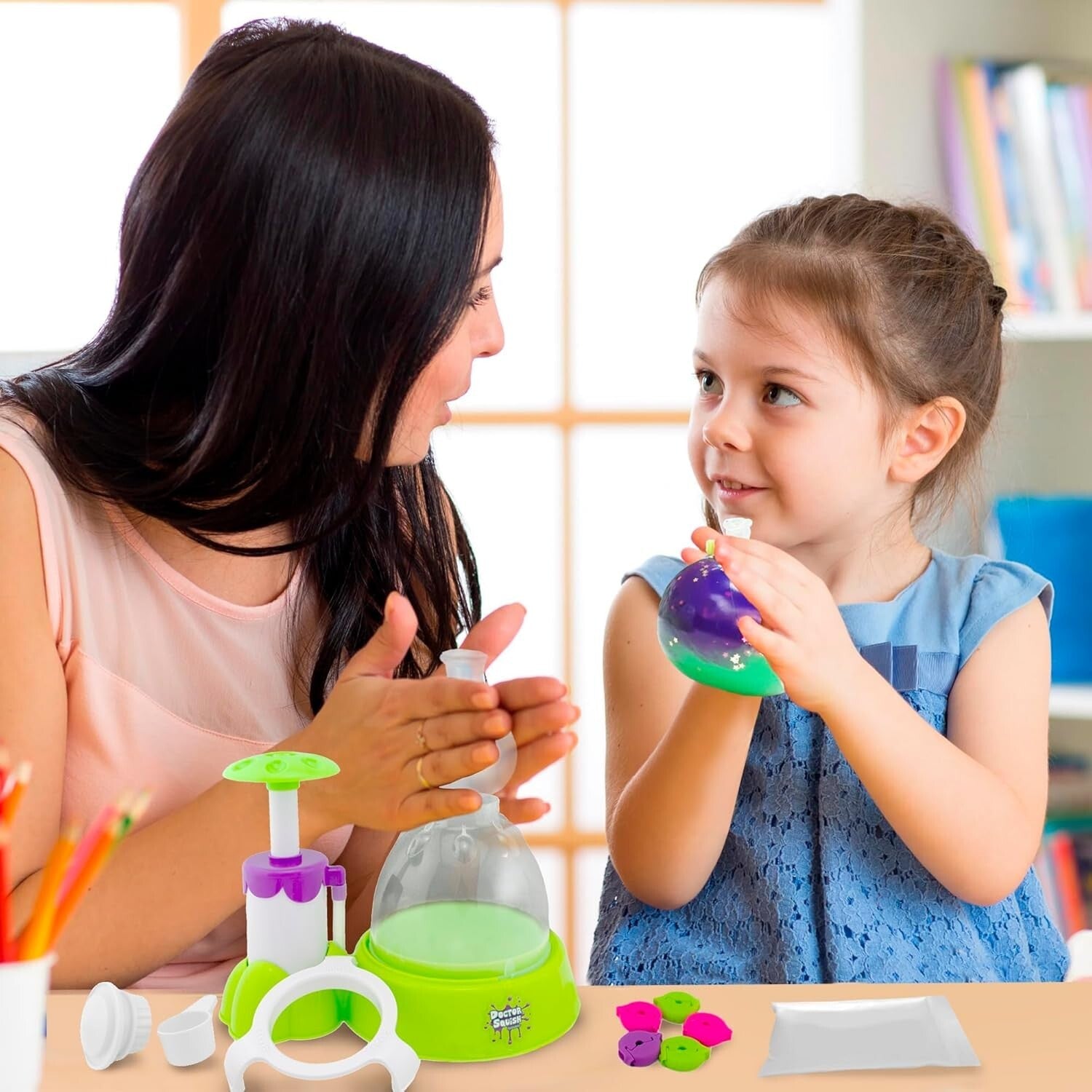 Customizable Squishy Maker Station with Glitter, Confetti & Reusable Clips