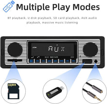 Load image into Gallery viewer, Advanced Retro Car Audio System with Bluetooth, Remote &amp; Appointment Assistant
