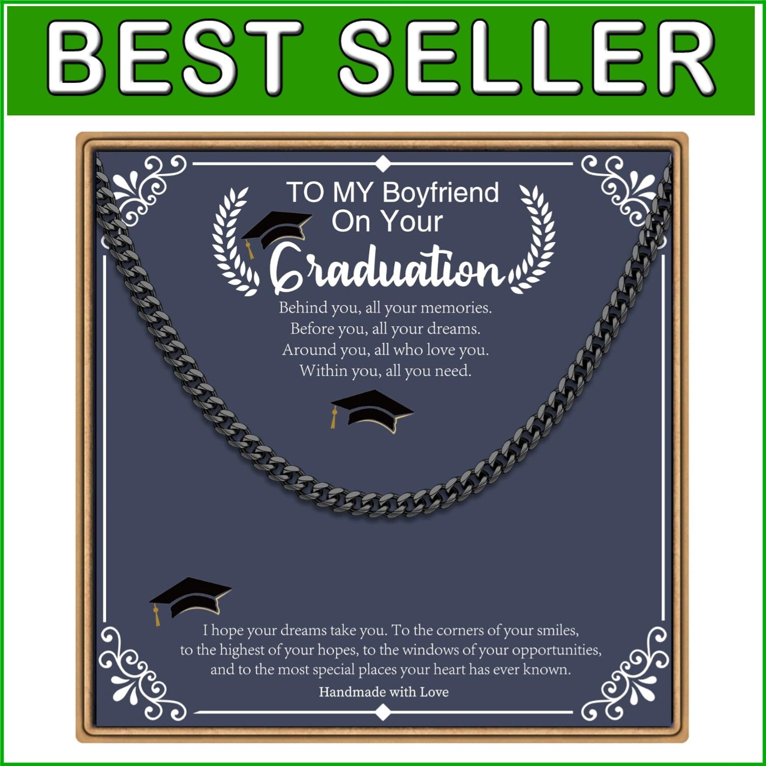 Celebrate Achievements with Chunky Cuban Link Chain - Men’s Graduation Gift