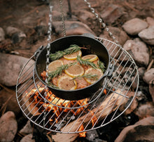 Load image into Gallery viewer, Portable Adjustable Tripod Cooker with 18" Grill for Outdoor Cooking Adventures
