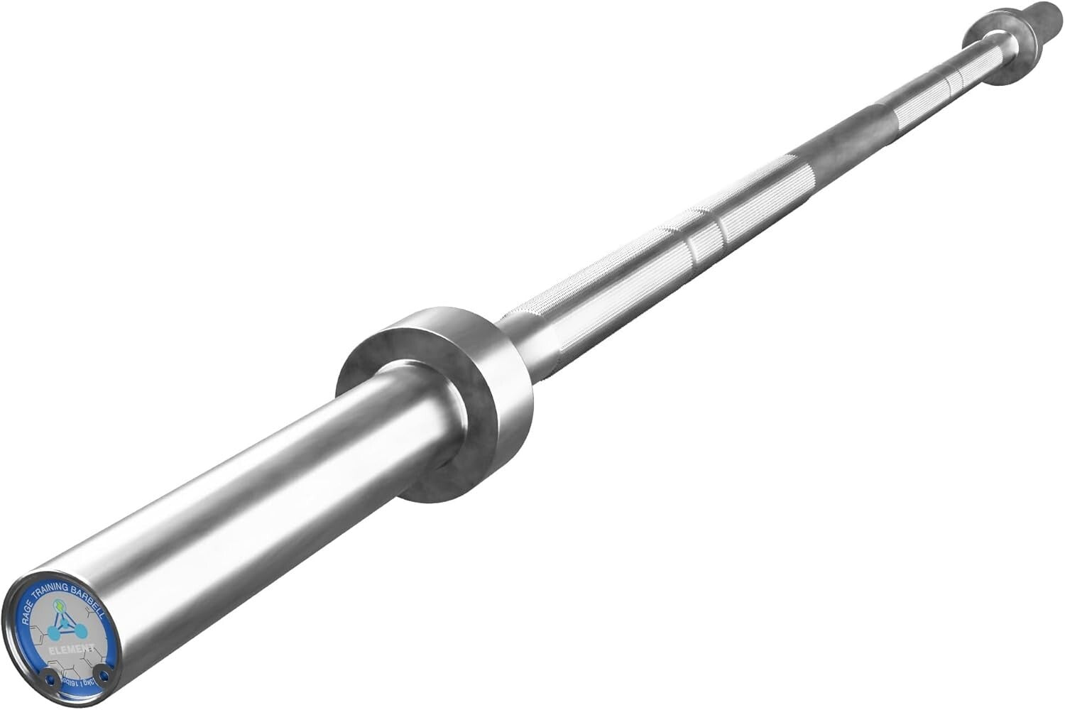 Durable 15 lb Olympic Barbell - Smooth Rotation & Chrome Finish Gym Equipment